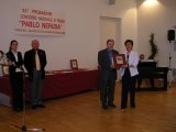 Premiazione della I classificata del Premio Nazionale di Poesia 2008